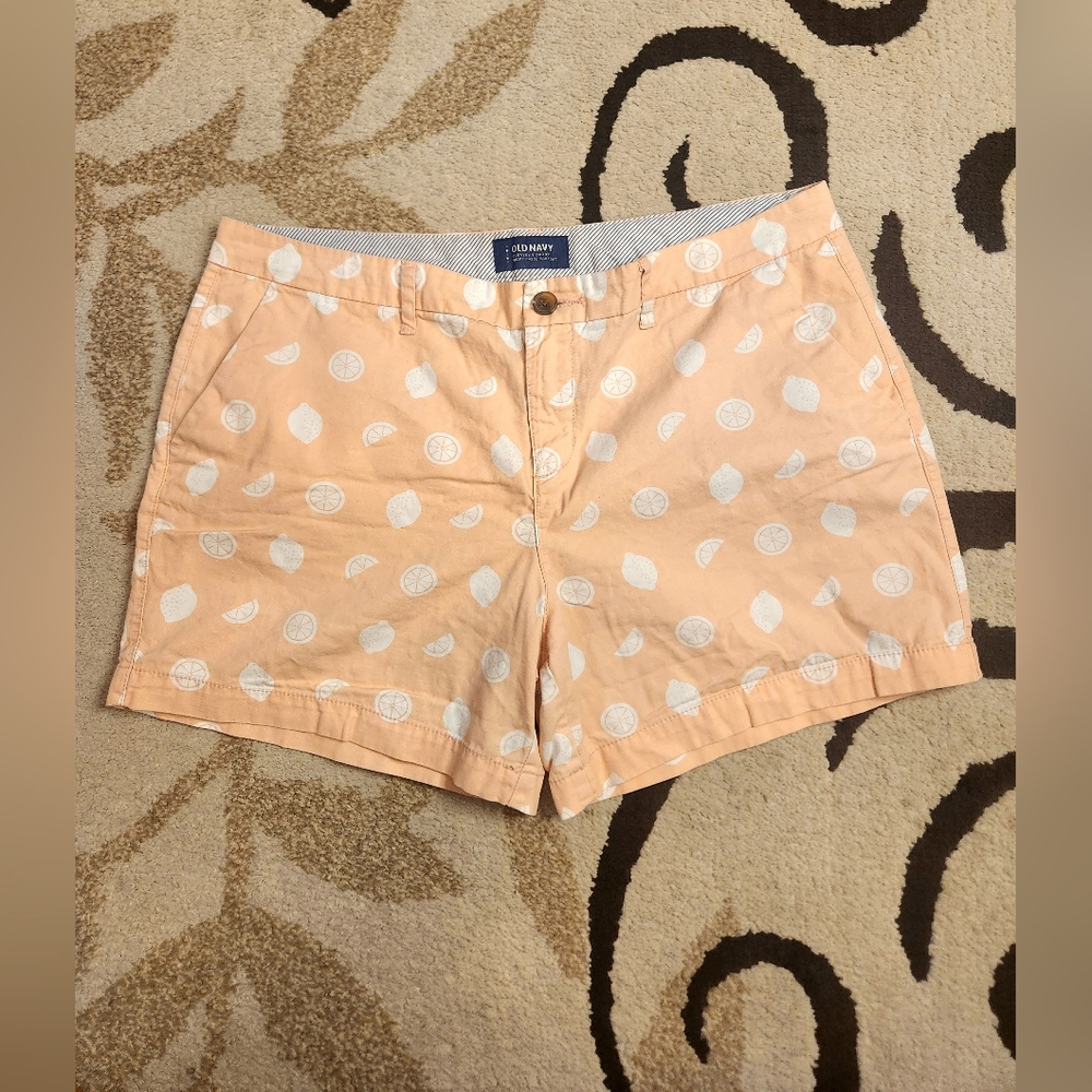 Old Navy Womens Peach Fruit Polka Dot Shorts - Picture 3 of 8